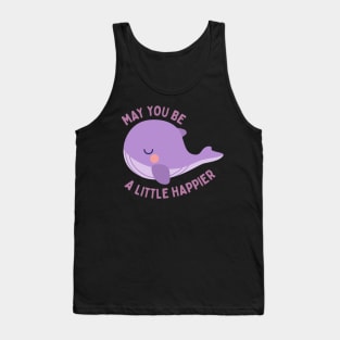 May you be a little happier BTS Tinytan plush whale Tank Top